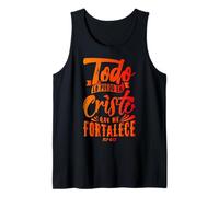 Todo Lo Puedo en Cristo Que Me Fortalece Christian Faith Débardeur