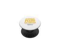 Todo Lo Puedo en Cristo Que Me Fortalece La Foi Chrétienne PopSockets PopGrip Adhésif