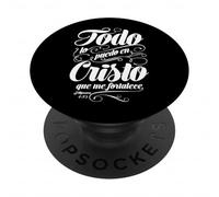 Todo lo puedo en Cristo Que me fortalece. PopSockets PopGrip Adhésif