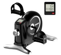 TODO Pedalier D'Appartement avec Résistance Réglable, Silencieux Mini Vélo D'Appartement, Trainer Pédalier Exercice à Pédales pour Personnes âgées, avec Écran LCD et Bande de serrage