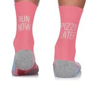 TODO Running Raid Chaussettes de course - modèle Run Now Pizza Later, rembourrage anti-bulles, pour femme | Marathon | Trail | Jogging