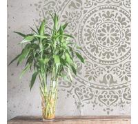TODO-STENCIL Pochoir Home Decor Rosace 017 Mandala Dimensions extérieures : 30 x 30 Dimensions intérieures Design 28 x 28 cm