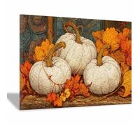 TODOAA Moderne Boho Plante Affiche Decoration Murale Fresque florale vintage Salon Tableau Toile -pour Chambre Maison Bureau Décoration(Blanc)-30x40cm Encadrée