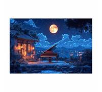 TODOAA Musique Abstrait Tableau Boho Œuvres d’art musicales soirée plage Nordique Minimaliste Decoration Murale Chambre Salle De Bain Cuisine Bureau affiches(Bleu)-20x30cm Sans cadre