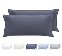 Todocama Lot de 2 taies d'oreiller hypoallergéniques en Microfibre Extra Douce