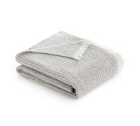 Todocama - Couverture en Coton Extra Douce avec Motif Gaufre, Couvre-lit Multifonction Four Seasons pour canapé, lit, Housse décorative et Couverture écharpe (Gris foncé, 120 x 180 cm).