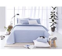 Todocama Couvre-lit Fin avec Motif piqué pour Le Printemps, l'été, l'automne et l'hiver. 100% Microfibre Extra Douce. Housse de Couette Multifonction 105-200 x 260 cm, Bleu Clair