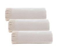 Todocama Couvre-lit Multifonction fabriqué en Espagne, à Chevrons (230 x 260 cm, crème) (Lot de 3)