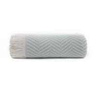 Todocama Couvre-lit Multifonction pour canapé, Plaid pour lit, Couvre-lit, Jarapas, fabriqué en Espagne, à Chevrons (180 x 260 cm, Vert).