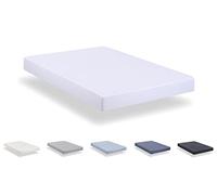 Todocama Drap housse, Blanc, 120 x 190/200 cm
