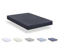 Todocama - Drap Housse réglable en Microfibre brossé Extra Doux. Lit 120 x 190/200 cm, Gris foncé