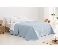 Todocama Etoile - Couvre-lit boutis Fin avec Motif étoiles, pour Printemps, été, Automne et Hiver. 100% Microfibre Extra Douce - Housse de lit Multifonction pour lit de 80/90-180 x 260 cm - Bleu