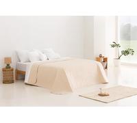 Todocama Etoile - Couvre-lit boutis Fin avec Motif étoiles, pour Printemps, été, Automne et Hiver. 100% Microfibre Extra Douce - Housse de lit Multifonction - 120/135-230 x 260 cm - Beige
