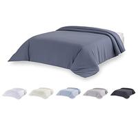 Todocama Housse de Couette en Microfibre au Toucher Extra Doux (Bleu-Gris, lit de 135/140/150-220 x 220 cm).