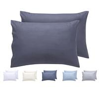Todocama Lot de 2 taies d'oreiller hypoallergéniques en Microfibre Extra Douce