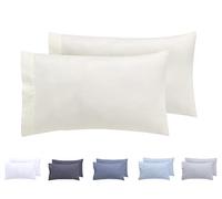 Todocama Lot de 2 taies d'oreiller hypoallergéniques en Microfibre Extra Douce