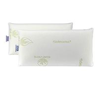 Todocama - Oreiller à mémoire de Forme, Noyau Compact, Double Housse avec Fermeture éclair, Tissu Aloe Vera Plus thermorégulable adaptabilité au Cou (Lot de 2-70 cm)