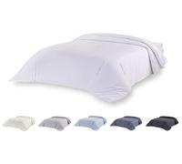 Todocama Housse de Couette en Microfibre pour Couette au Toucher Extra Doux (Blanc, lit 105/120-180 x 220 cm).