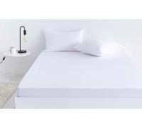 Todocama Protège-Matelas, Coton, Blanc, Cama 180 x 190/200 cm
