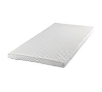 Todocama - Topper Visco-élastique - 6 cm de Visco-élastique - 3D Respirant - Double Housse en Tissu Strech avec Fermeture éclair - Densité 55 kg/m³ - Quatre caoutchoucs de Fixation.