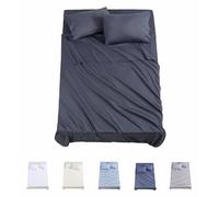 Todocama Underzy 3001 Parure de lit 4 pièces avec Drap-Housse et 2 taies d'oreiller