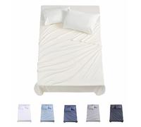 Todocama Underzy 3001 Parure de lit 4 pièces avec Drap-Housse et 2 taies d'oreiller