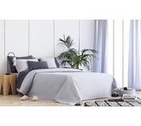 Todocama Underzy Couvre-lit boutis Fin avec Motif Losanges, pour Printemps, été, Automne et Hiver. 100% Microfibre Extra Douce. Couvre-lit Multi-usages pour lit de 120/135-230 x 260 cm, Gris Clair