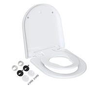 TODOT Abattant WC Familial Forme en D, Lunette de Toilette Siège Enfant Magnétique, Frein de Chute, clip-on toilet seat Vert