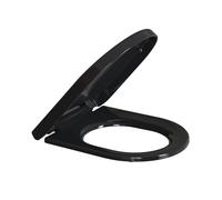TODOT Abattant WC Forme D, Cuvette Toilette avec Frein de Chute, Lunette de Toilette Charnière Réglable, Dégagement Rapide à Un Bouton