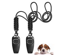 TODREMOU Sifflet Chien Rappel-Haute Fréquence, Professionnel, Rappel de Chien, Aides à la Formation Comportementale (Noir)