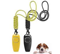TODREMOU Sifflet pour Chien Rütter Haute fréquence Sifflet pour Chien Sifflet pour Chien Clicker Clicker Entraînement du Chien Jaune