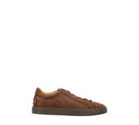 Tod's - Baskets à lacets avec détail Gommino - Homme - Chaussures - Brun - Taille: 41 1/2 EU