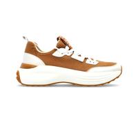 Tod's - Baskets à lacets avec logo - Femme - Chaussures - Brun - Taille: 38 EU