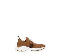 Tod's - Baskets Marron avec Détail de Chaîne en Cuir - Femme - Chaussures - Brun - Taille: 36 EU