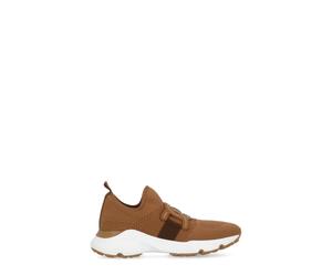 Tod's - Baskets Marron avec Détail de Chaîne en Cuir - Femme - Chaussures - Brun - Taille: 36 EU