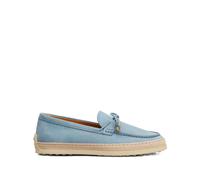 Tod's - Braided-Trim Mocassins - Femme - Chaussures - Bleu - Taille: 36 EU