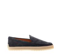 Tod's - Chausson en daim bleu Loafer - Femme - Chaussures - Bleu - Taille: 36 EU