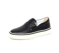 Tod's - Chaussures décontractées en cuir noir - Femme - Chaussures - Noir - Taille: 36 EU