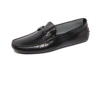 Tod's - Doppia T Pelle Gommini - Homme - Chaussures - Noir - Taille: 39 1/2 EU