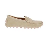 Tod's, Femme, Chaussures, Brun, Taille: 35 1/2 EU Mocassin en daim avec détails faits main
