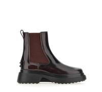 Tod's, Femme, Chaussures, Brun, Taille: 37 1/2 EU Bottines en Cuir