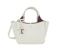 Tod's, Femme, Sacs, Blanc, Taille: ONE Size Sac à main blanc avec pendentif en métal amovible en cuir pour femme