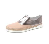Tod's - Francesina Rafia Loafer - Femme - Chaussures - Rose - Taille: 38 EU