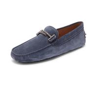 Tod's - Gommino Doppia T Moccasin - Homme - Chaussures - Bleu - Taille: 40 1/2 EU