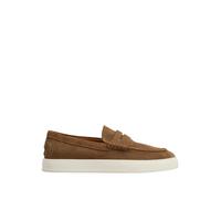 Tod's, Homme, Chaussures, Brun, Taille: 41 1/2 EU Chaussures plates marron avec détails faits main