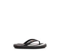 Tod's - Logo-Detail Flip Flop - Femme - Chaussures - Noir - Taille: 36 EU