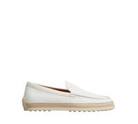 Tod's - Mocassin chausson en cuir blanc - Femme - Chaussures - Blanc - Taille: 36 EU