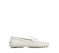 Tod's - Mocassin en cuir blanc avec semelle en caoutchouc - Femme - Chaussures - Blanc - Taille: 37 EU