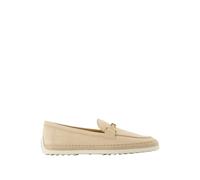 Tod's - Mocassin en Rafia Beige Slip-On Bout Rond - Femme - Chaussures - Beige - Taille: 40 EU
