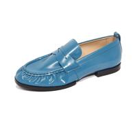 Tod's - Mocassin léger en cuir bleu clair - Femme - Chaussures - Bleu - Taille: 36 EU